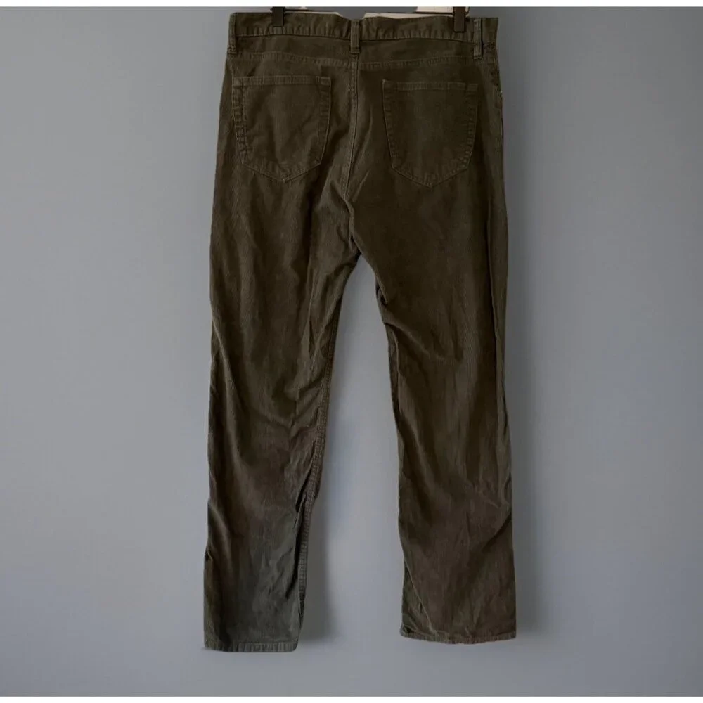 Banana Republic Cotton Corduroy Pants Mens 34x32 Straight Leg Holiday Christmas‎